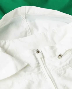 Wimbledon Sport*Womens Windbreaker Green & White