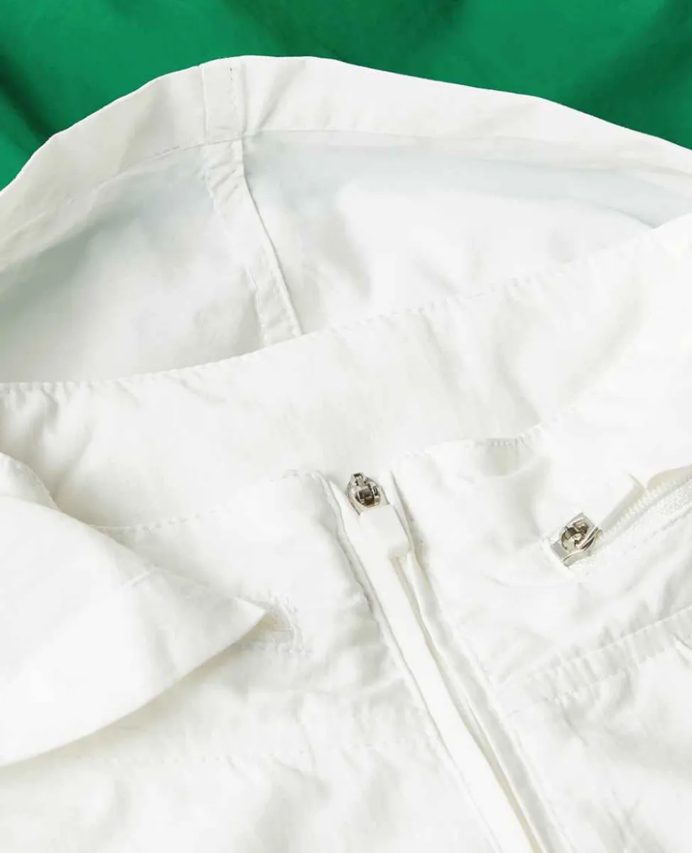 Wimbledon Sport*Womens Windbreaker Green & White