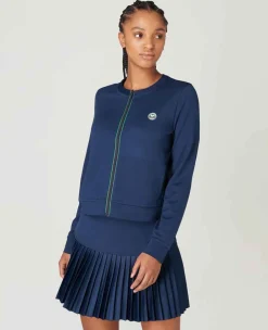 Wimbledon Sport*Womens Zip Jacket - Navy
