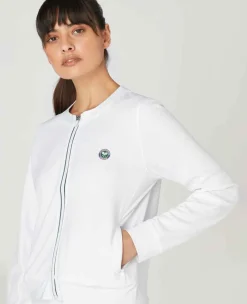 Wimbledon Sport*Womens Zip Jacket - White