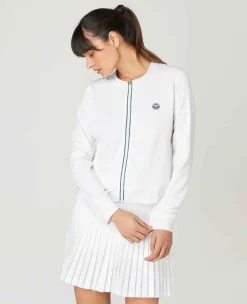 Wimbledon Sport*Womens Zip Jacket - White
